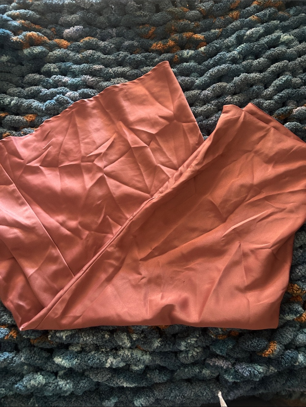 SHEIN Rust-Orange Maxi Skirt